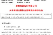 在线解梦明日停牌！又一A股，筹划控制权变更