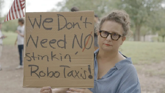 特斯拉在得州奥(🌃)斯汀遭遇抗议活动：反对马斯克Robotaxi计划